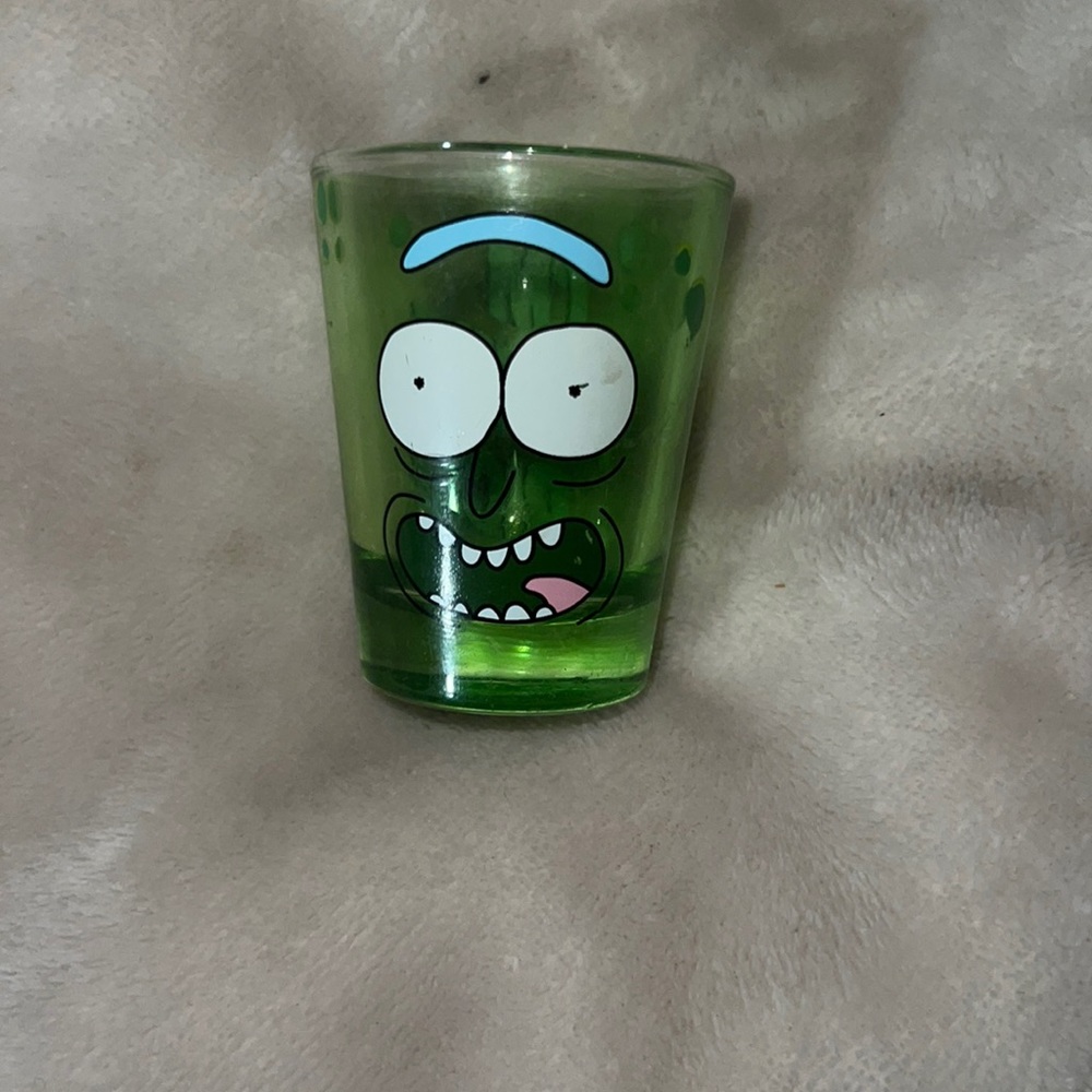 Rick and Morty Black and Green color shot glass 2 oz